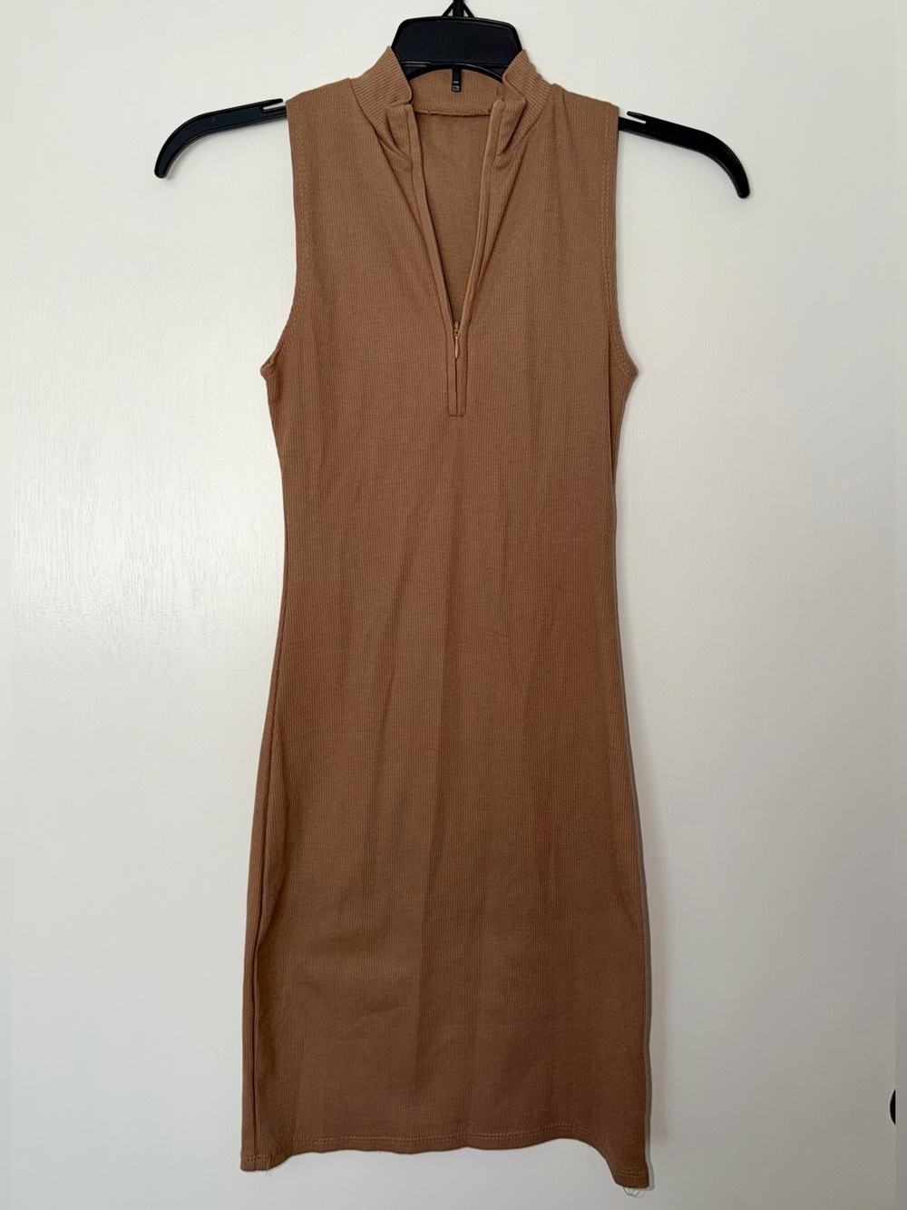 SHEIN Half Zip Sleeveless Dress
